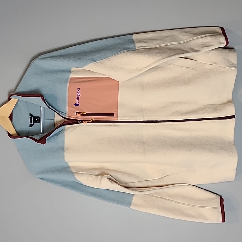 Cotopaxi Multicolor Fleece Jacket - Blue, Cream, Pink